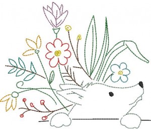 Stickdatei - Frühlingsfreunde Drache